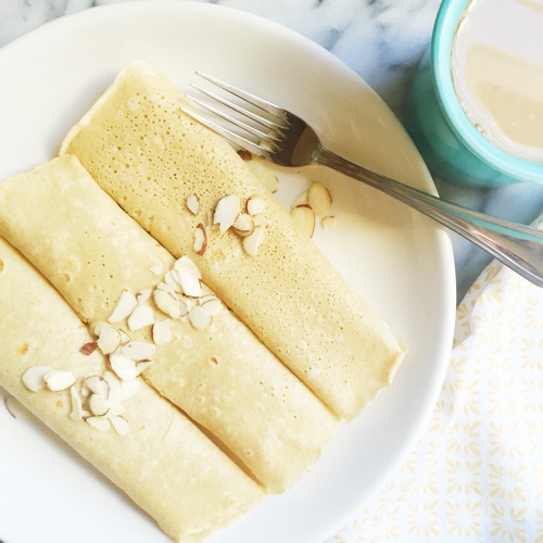 You'll love this delicious oat flour crepes recipe! With 5 simple ingredients, these sweet or savory crepes are the perfect gluten free breakfast, dessert, or brunch
