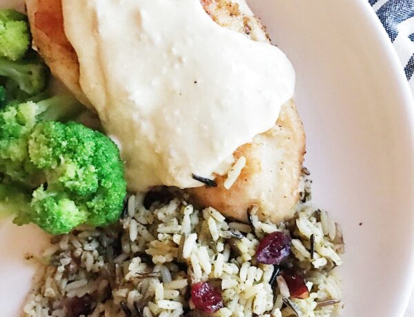 Creamy Chicken and Cranberry Pecan Wild Rice