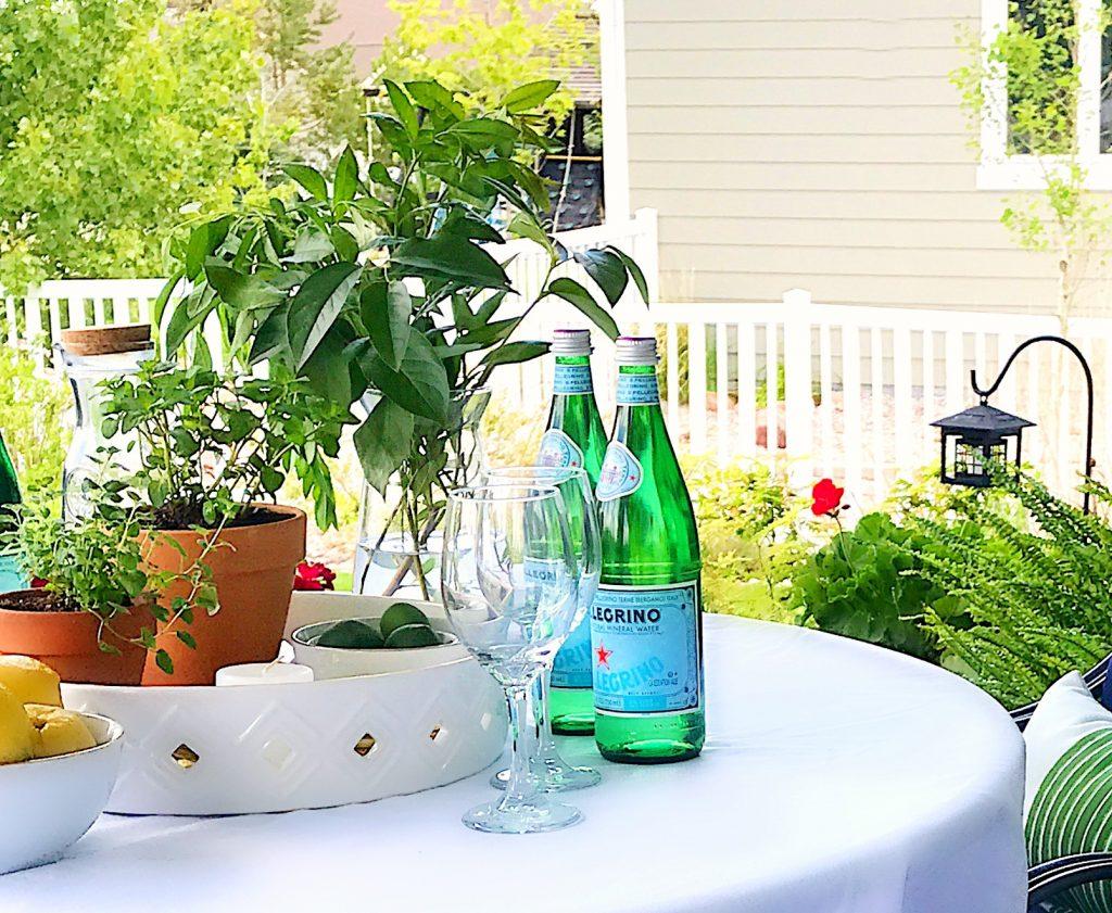 Don't forget to beautify your outdoor dining area, too.  By adding a few pretty touches to your table, you can easily make your al fresco dining experience feel truly special. 