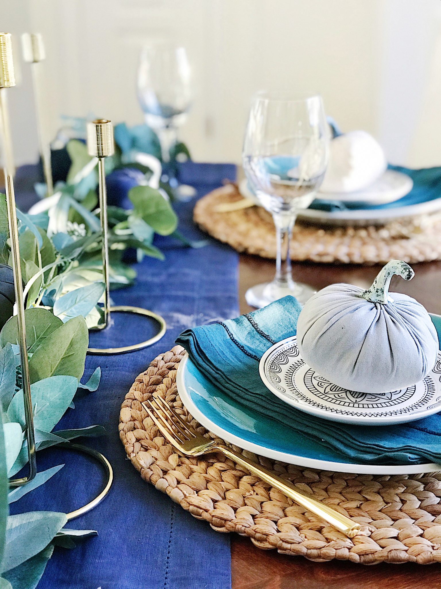 Blue Fall Decor: How to Decorate with Fall's Trendiest Color