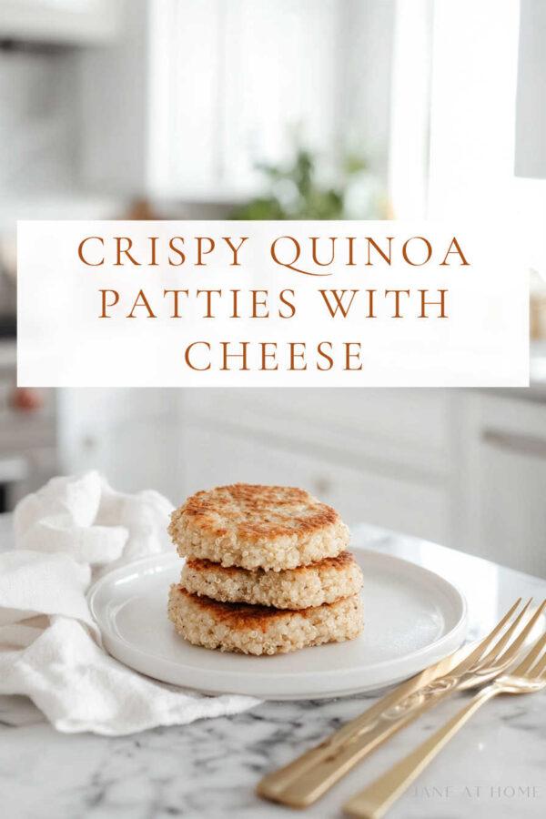 Quinoa patties are the perfect healthy breakfast, lunch or snack, and this quick & easy quinoa patty recipe is gluten free, protein rich, and kid-friendly!