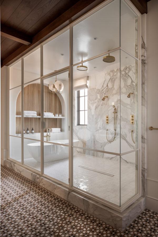 Love this beautiful modern bathroom design! See all my favorite spaces of the week, including beautiful ideas for the kitchen, dining room, bathroom, bedroom, living room, and more Lindye Galloway