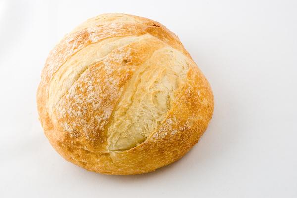 Easy no-knead peasant bread recipe baked in glass bowls