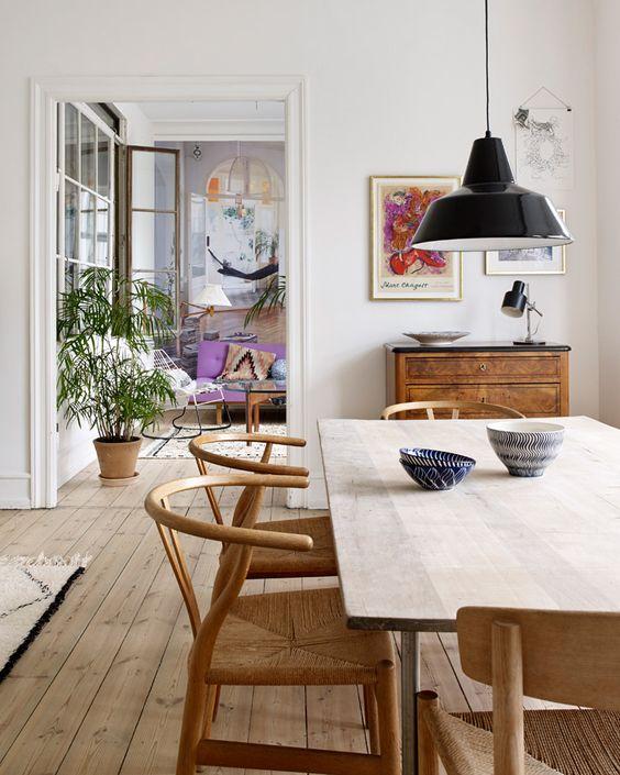 Love this organic modern dining room design - blissful blog