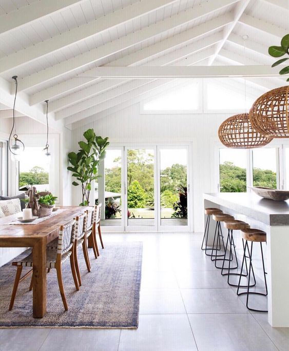 Modern beach kitchen design- jane at home #kitchendesign #coastalstyle #coastaldecor #kitchenideas