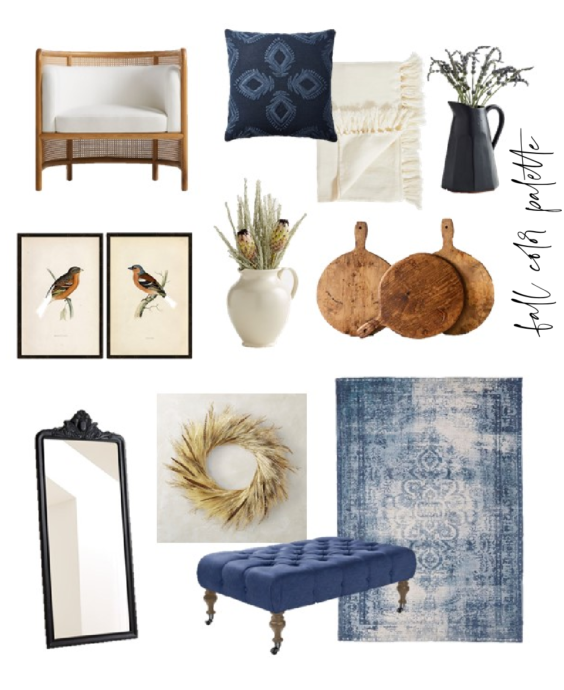 This week's favorite finds in home decor and fall neutrals and blues - jane at home #falldecor #bluedecor #neutraldecor