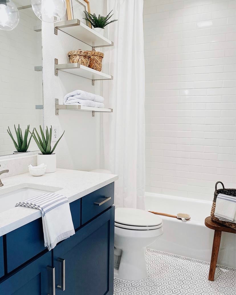 Our Guest Bathroom Remodel Before And After Jane At Home