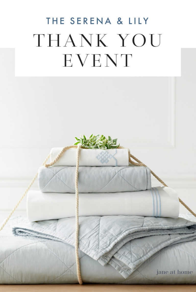 See my top picks + VIP access to the Serena & Lily November 2020 Thank You Event - jane at home #homedecor