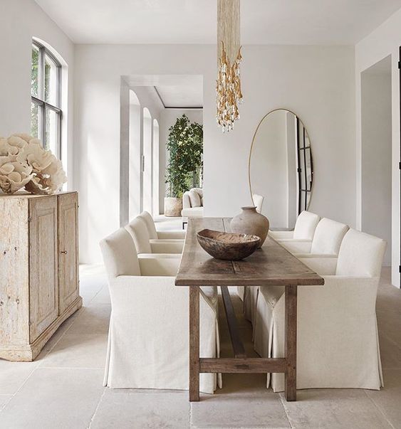 A look at the quiet luxury interior design and decor trend, with ideas for bringing beautiful, elevated style to your home for 2024 - dining room inspiration - jill egan