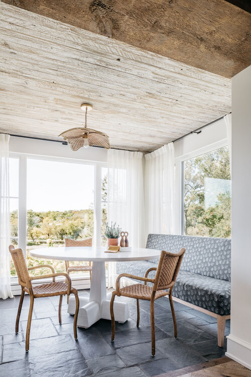 Beautiful breakfast nook with banquette seating - Kate Marker