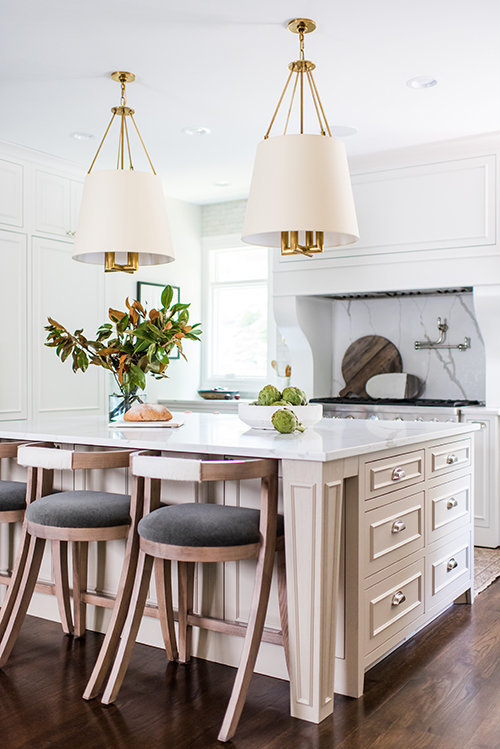 Beautiful modern kitchen design with details on island- kitchen ideas - kitchen decor - Whittney Parkinson Design Kitchen
