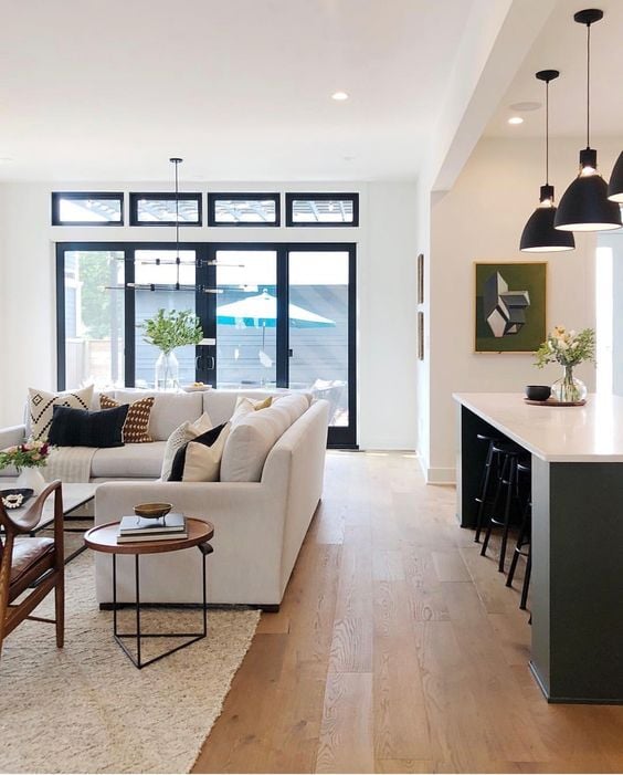 Gorgeous open floor plan and kitchen design