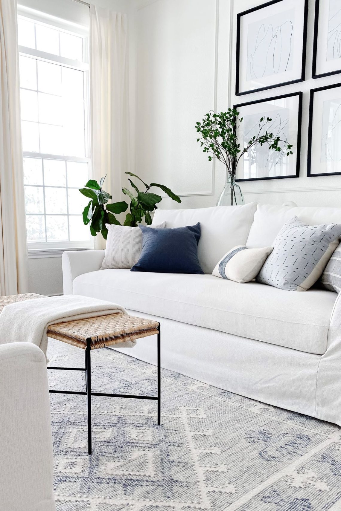 white living room ikea