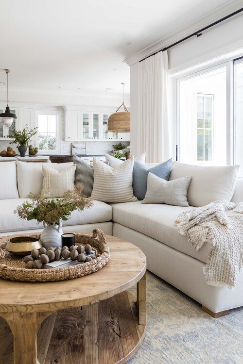 Love this beautiful space with neutral decor and furniture