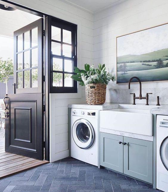 Love this stunning laundry room design - kate walker design
