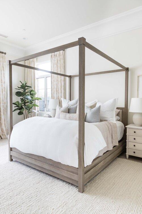 A beautiful coastal bedroom design with neutral decor and furniture - coastal bedroom ideas - pure salt interiors