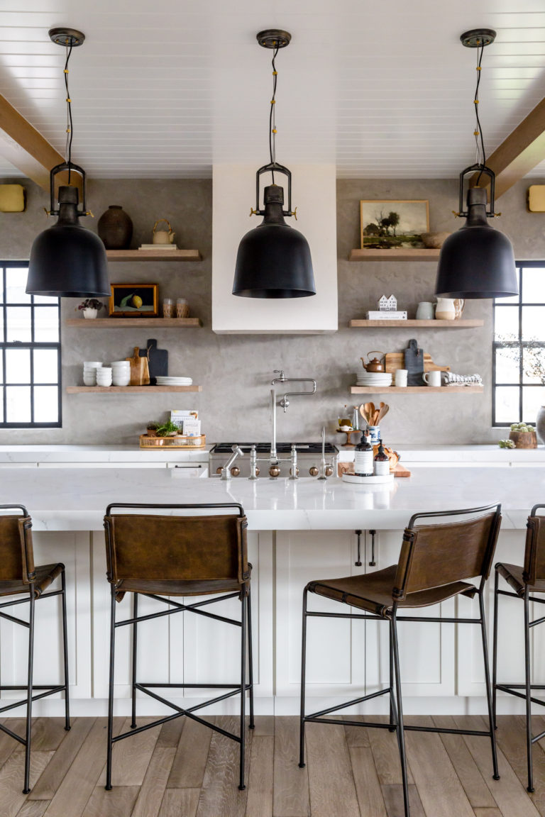 Whether you're looking for kitchen design ideas, inspiration, white kitchens, wood islands, modern lighting, counter stools or more--you'll love these beautiful kitchens!