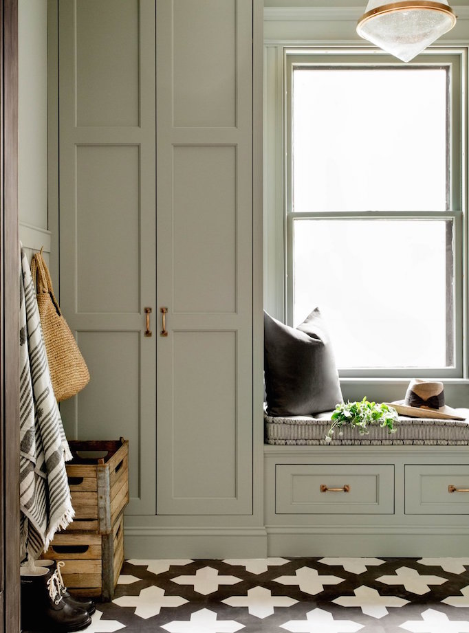 Love this beautiful green cabinetry - becca interiors