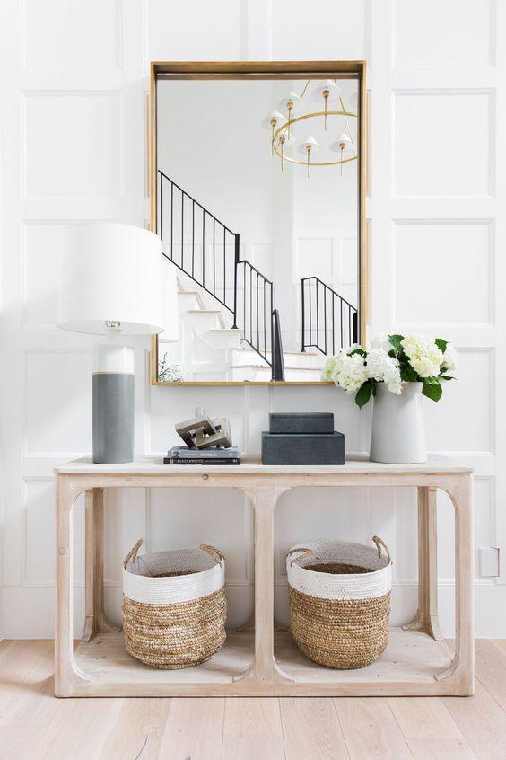 Make a beautiful first impression with modern entryway ideas, foyer decor, lighting, rugs, art, storage, ideas for small entryways, design tips and more - studio mcgee