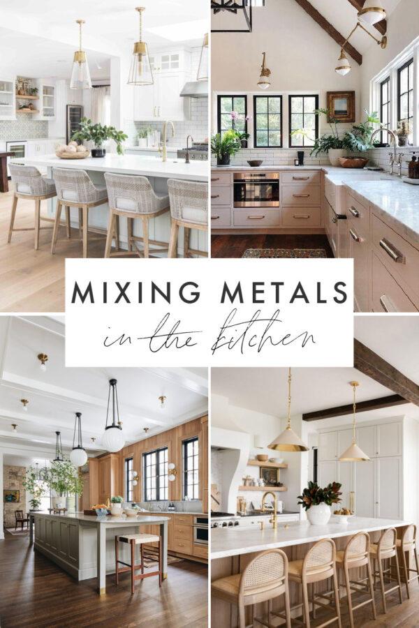 Mixing metals in the kitchen is a great way to bring an updated yet timeless look to your space. Learn how to mix and match different metal finishes and more!