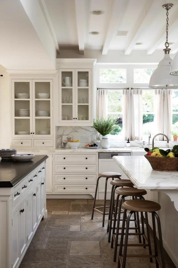 Love this beautiful timeless kitchen design belonging to Nancy Meyers