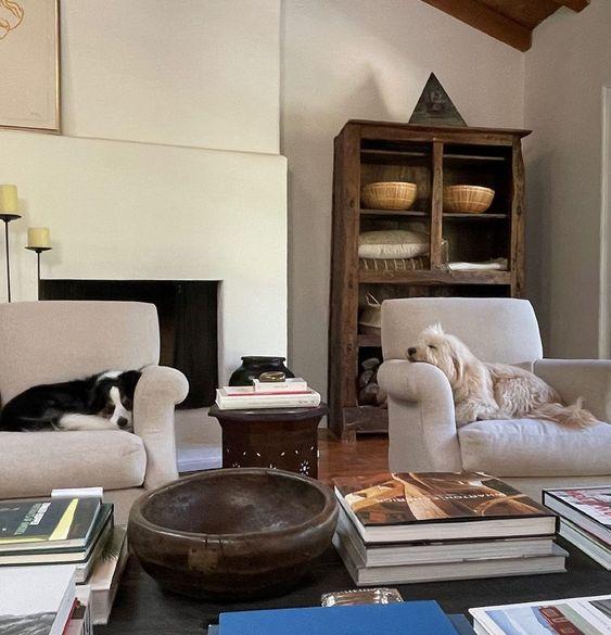 Nancy Meyers California living room, via Pinterest