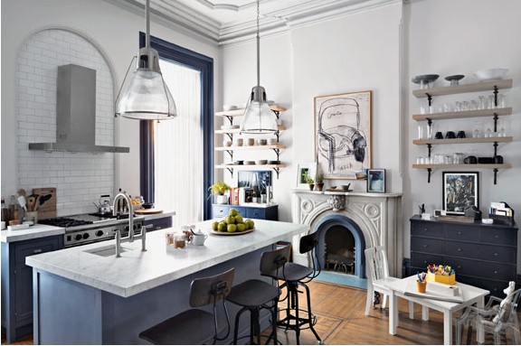 The Intern movie kitchen - Nancy Meyers interiors set design and decoration