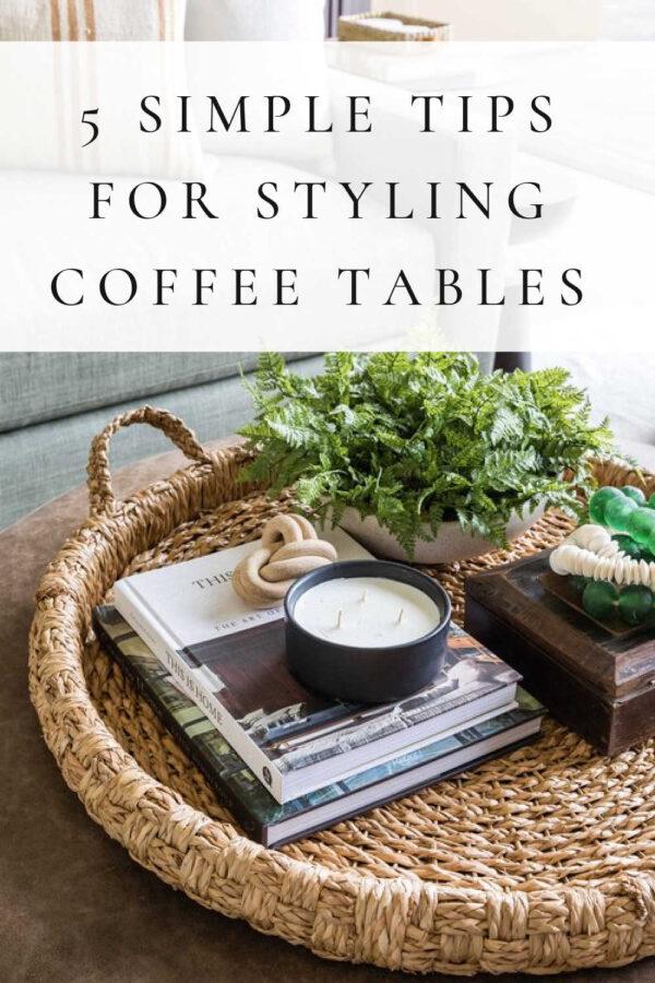 How to decorate a center table, or coffee table the easy way, with designer tips, decorating ideas, and natural elements for a beautiful modern living room - living room decor - living room table - pure salt