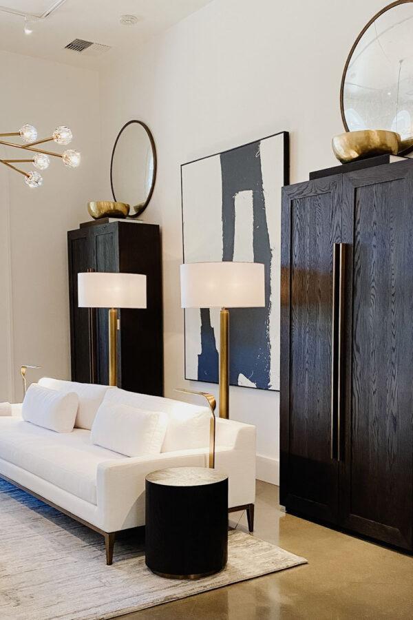 How to get the Restoration Hardware look on a budget. Luxury home styling tips you can use to create beautiful RH style in your living room and home - jane at home