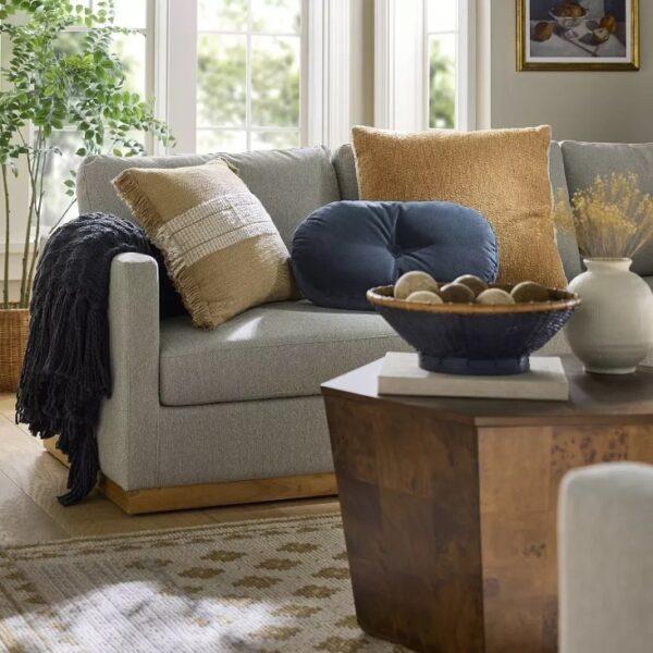 Studio McGee Target blue fall decor 2024 living room