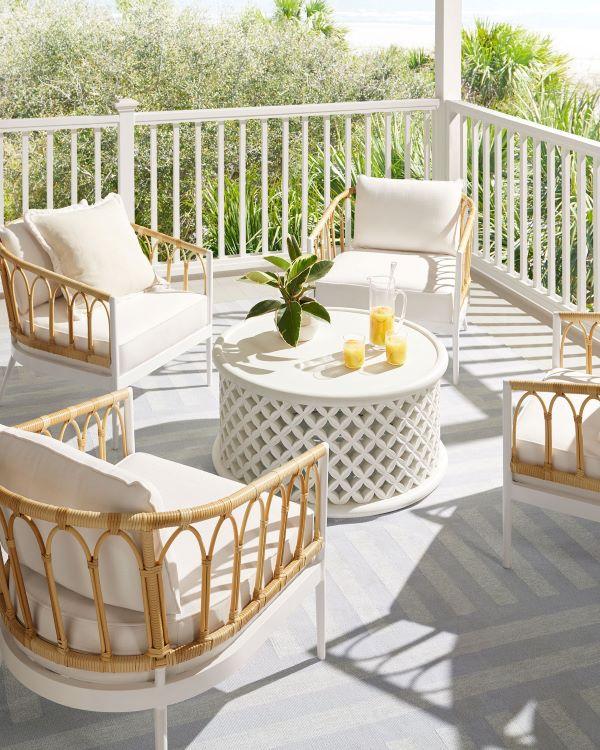 Serena & Lily outdoor patio decor and furniture
