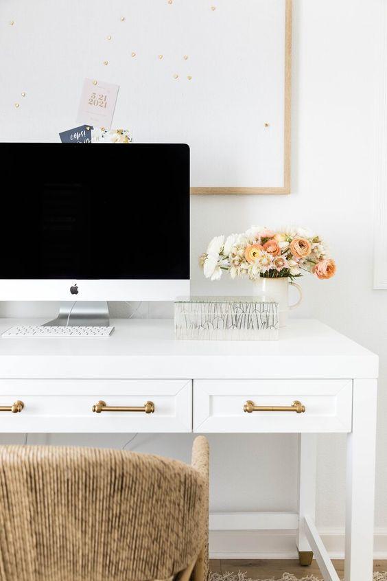 7 Home Office Ideas for Women (and Feminine Home Office Checklist!)