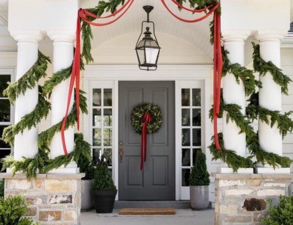 Studio McGee Christmas front porch