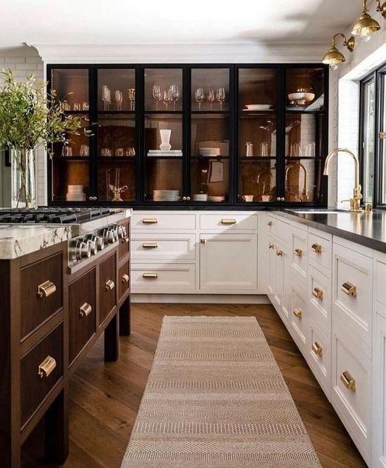 Beautiful kitchen design trends & styles for 2023, with lighting ideas, islands, cabinets, tile, warm woods, European, modern, farmhouse & more!