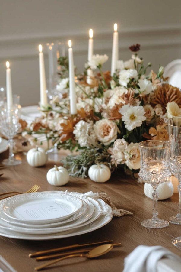 Beautiful fall and thanksgiving table setting and table decor ideas - Jane at Home