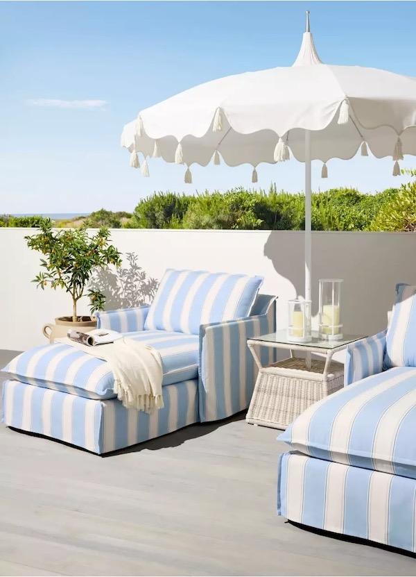 Serena & Lily outdoor chaise