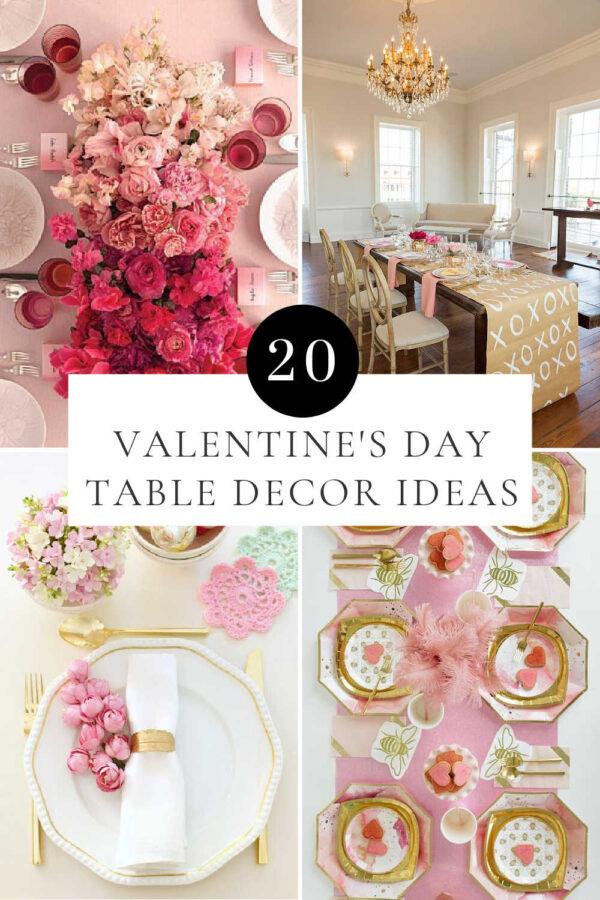 Create a beautiful Valentine's Day table with these Valentine's table setting ideas, tablescapes, centerpieces, place settings, Galentine's Day party ideas & simple table decorations for 2025!