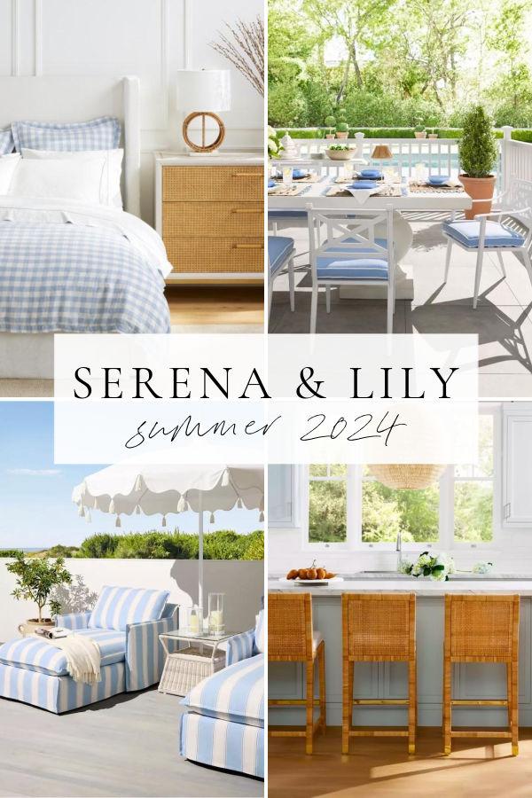 All the details on the current Serena & Lily sale, with the 2024 sale schedule and dates, promo codes, and what to shop for in rugs, lighting, furniture, bedding, Palm Beach style, bistro chairs, balboa stools, outdoor, and more!