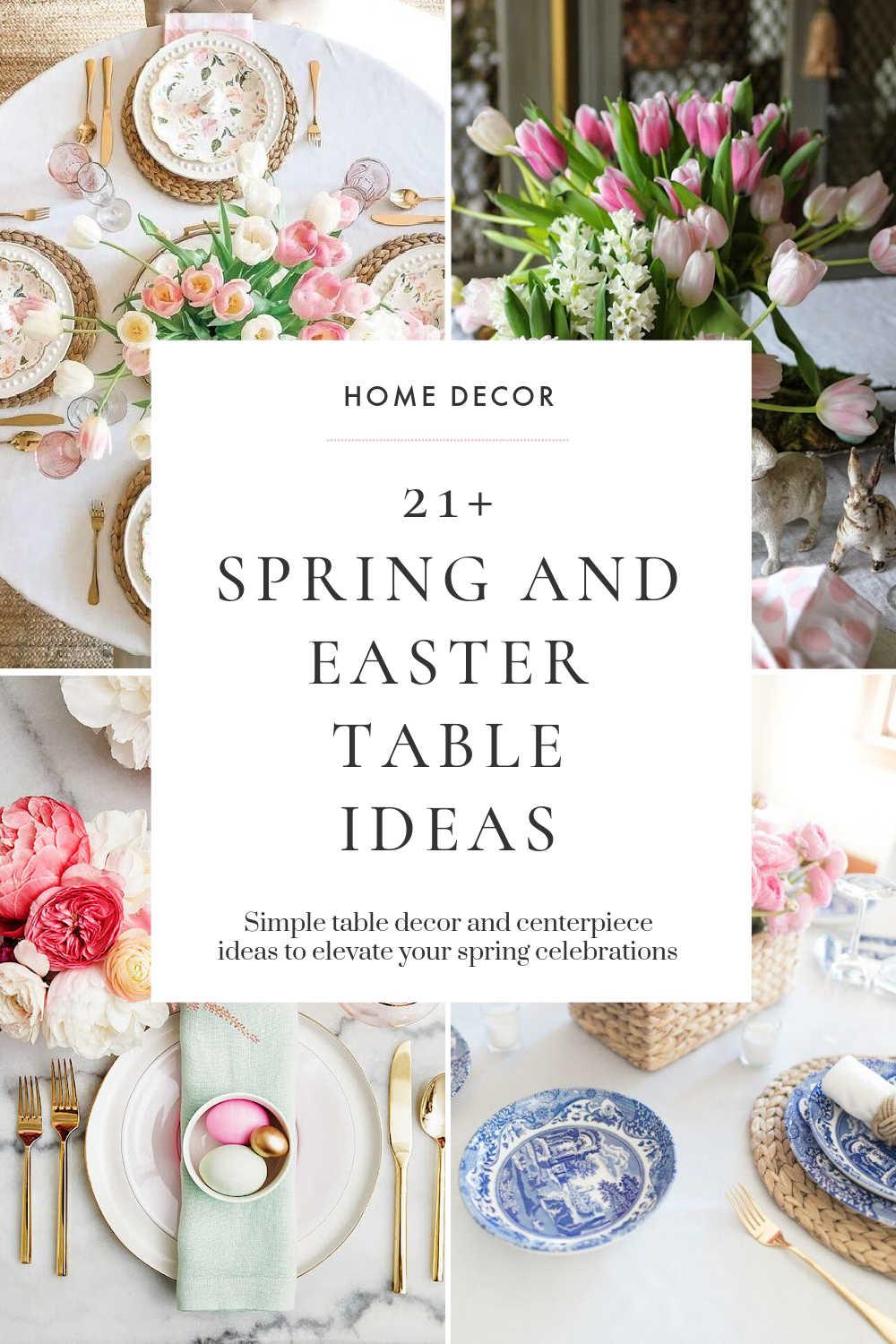 Beautiful Easter and Spring Tablescapes and Table Decor Ideas – jane at ...