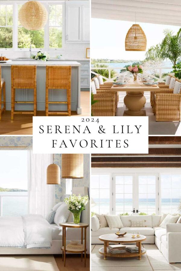 All the details on the current Serena & Lily spring 2024 sale, with sale schedule and dates, top picks on stools, rugs, lighting, furniture, outdoor, bistro chairs, balboa, and more!
