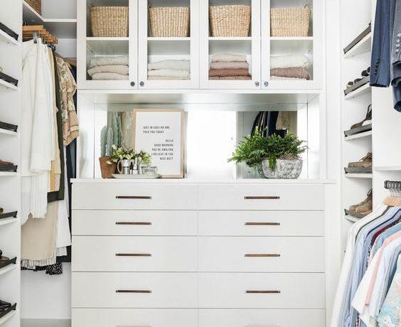 Beautiful closet ideas for 2025, with small closet organization, master closet ideas, lighting, design inspo, storage, trends, dressing room inspiration, wardrobe decor, and more - pure salt interiors