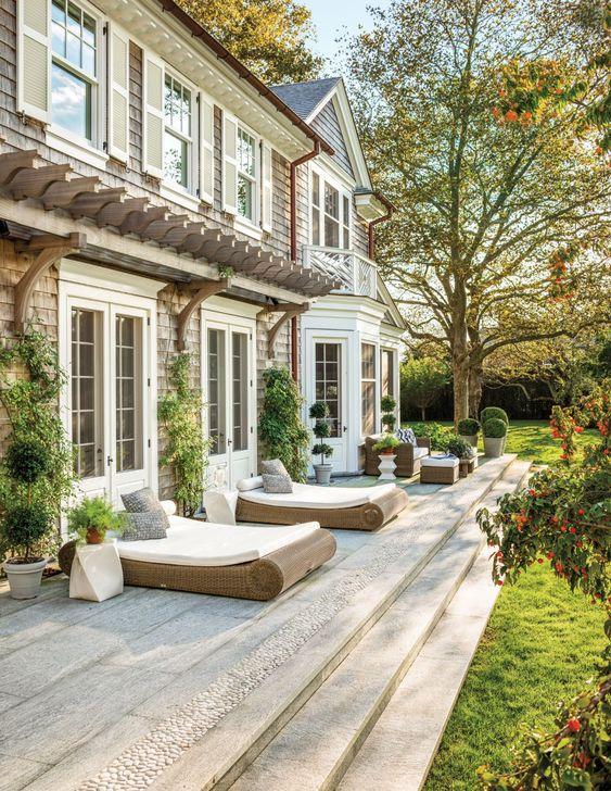 robert a.m. stern architects - galerie magazine - backyard landscaping and patio design
