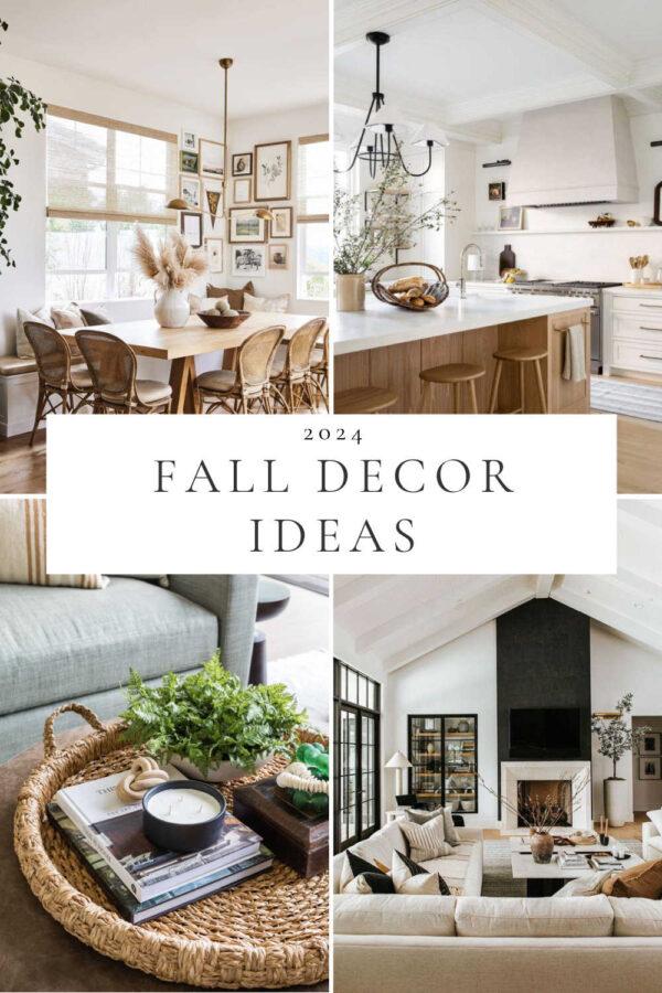 Beautiful fall decor ideas for a cozy and warm aesthetic in the bedroom, living room, kitchen, and every room in the home, with easy decorating tips and inspiration for autumn 2024!