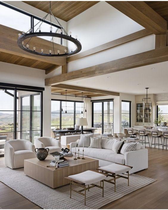 Love this beautiful living room design with neutral decor and a quiet luxury aesthetic - studio mcgee