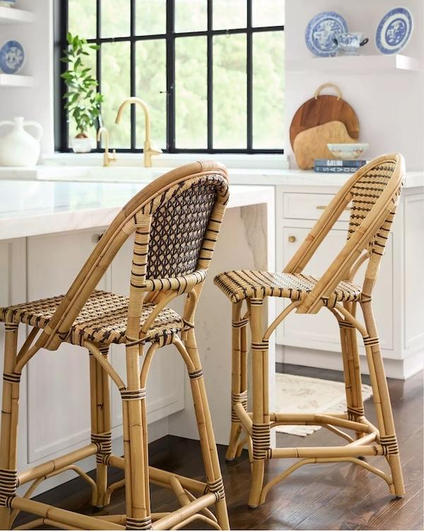 Serena & Lily Riviera Kitchen Counter Stools