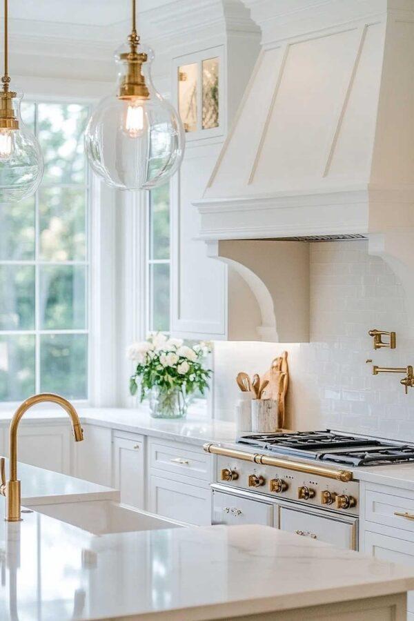 Beautiful white kitchen design - Jane at Home