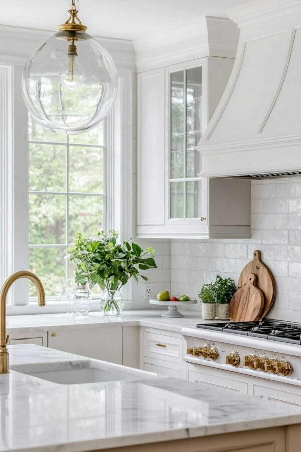 Beautiful coastaluxe kitchen - Jane at Home