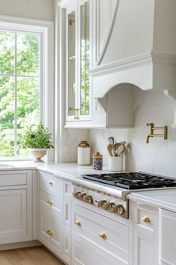 Beautiful white kitchen - Jane at Home