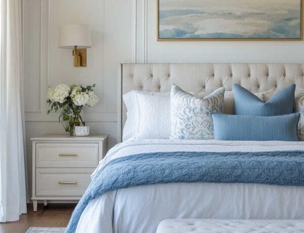 Blue bedroom - color trends and ideas for bedrooms - Jane at Home