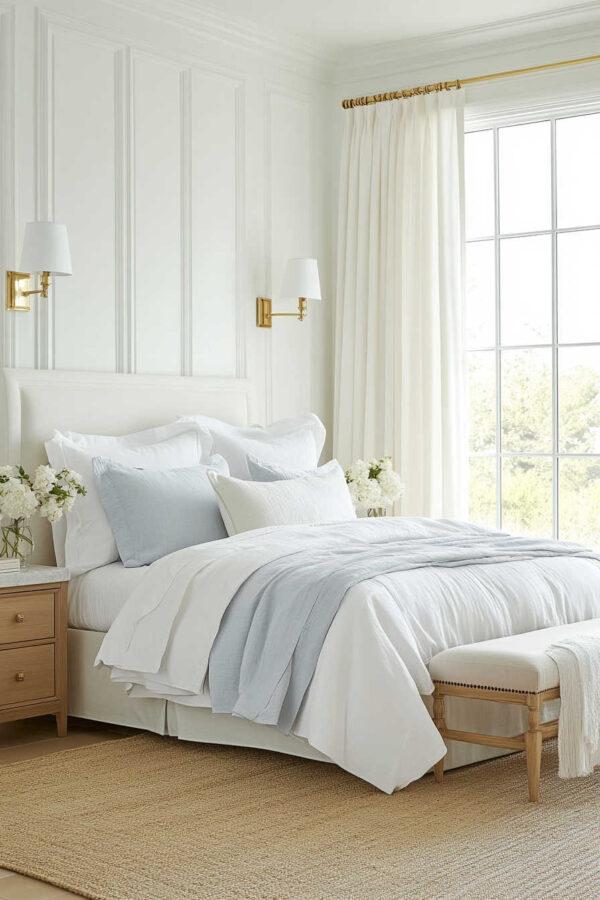 Gorgeous master bedroom ideas for small bedrooms, luxurious master bedroom suites, bedroom refresh ideas, neutral spring bedroom inspiration, light blue bedrooms, neutral spaces, and cozy and stylish room ideas for every style and aesthetic